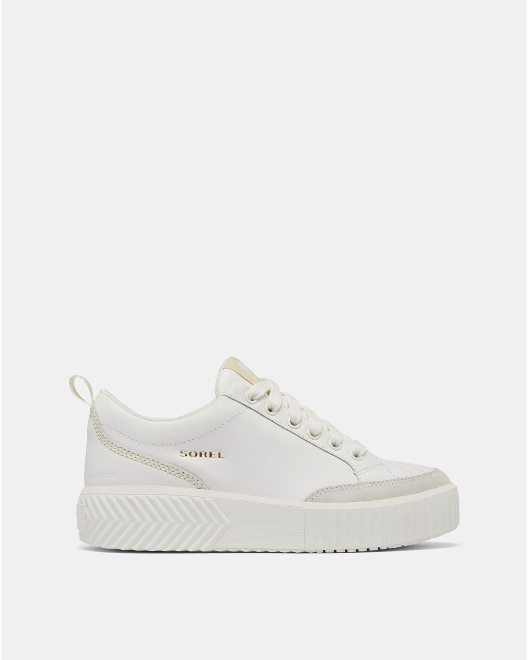 Sorel White Ona Ave Low Waterproof Sneaker