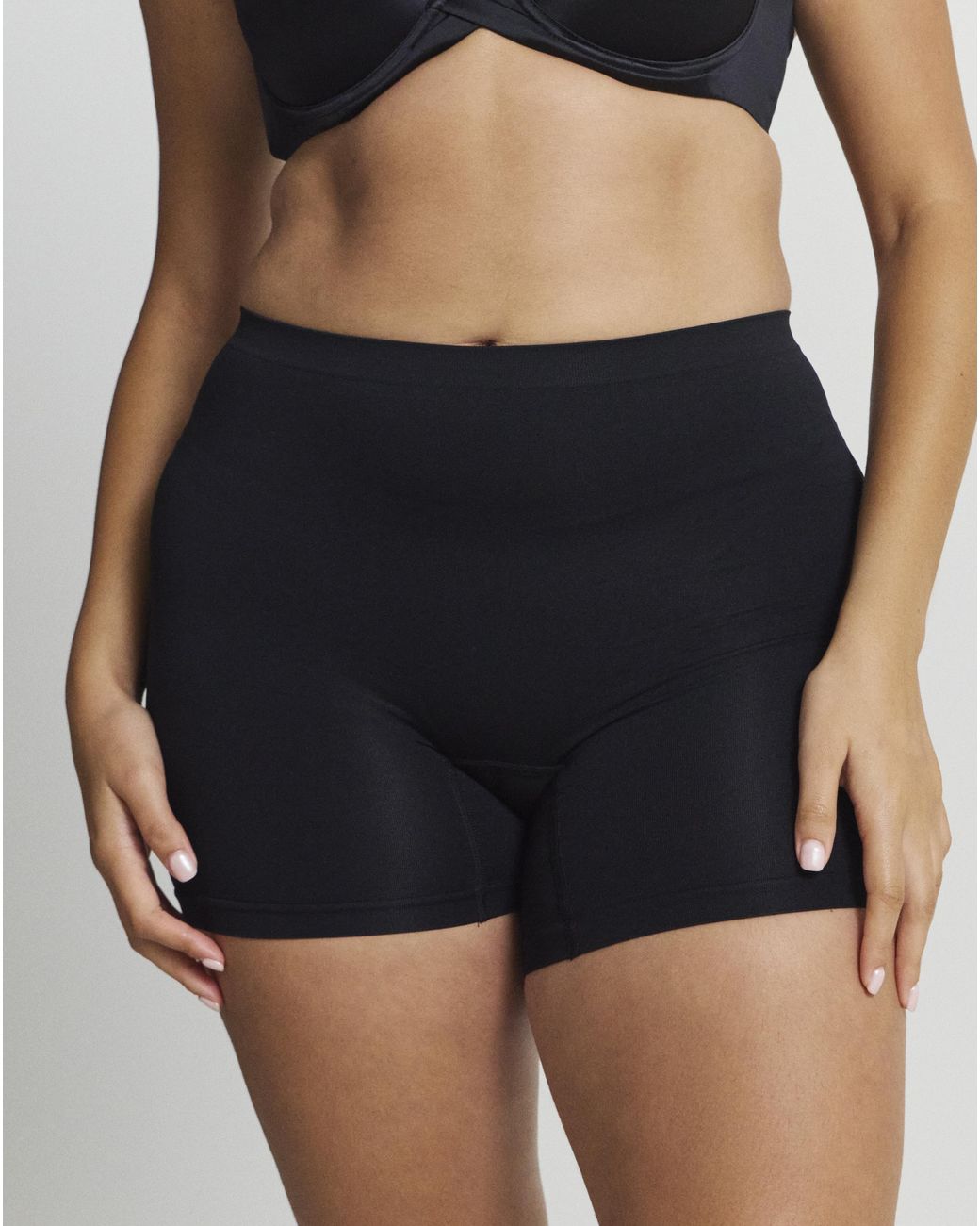 Pretty Secrets Black 3 Pack Seamless Comfort Shorts