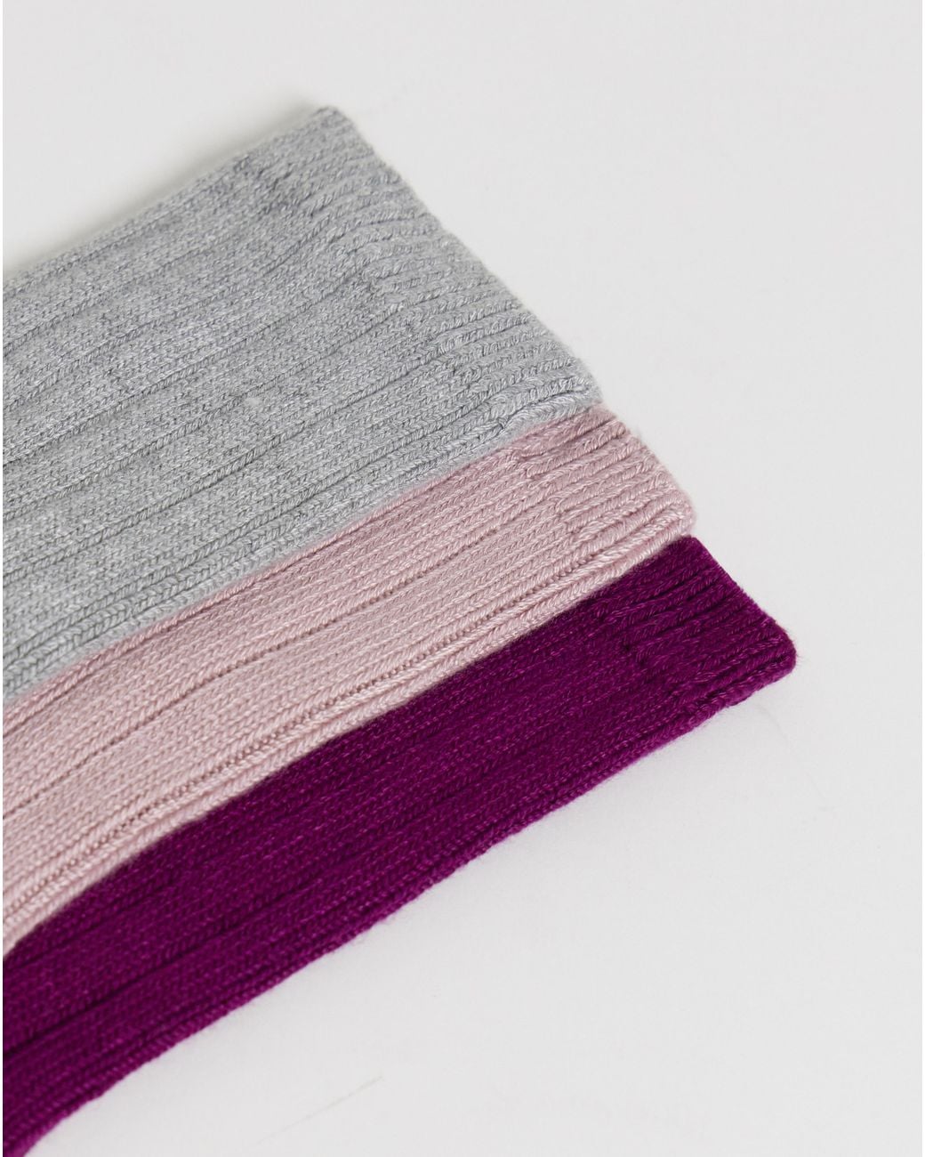 Pretty Secrets Gray 3 Pack Soft Light Thermal Socks