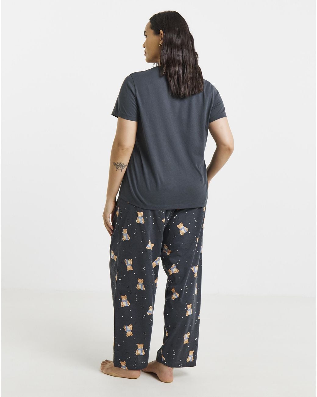 Pretty Secrets Blue Value Bear Print 2 Pack Pyjamas
