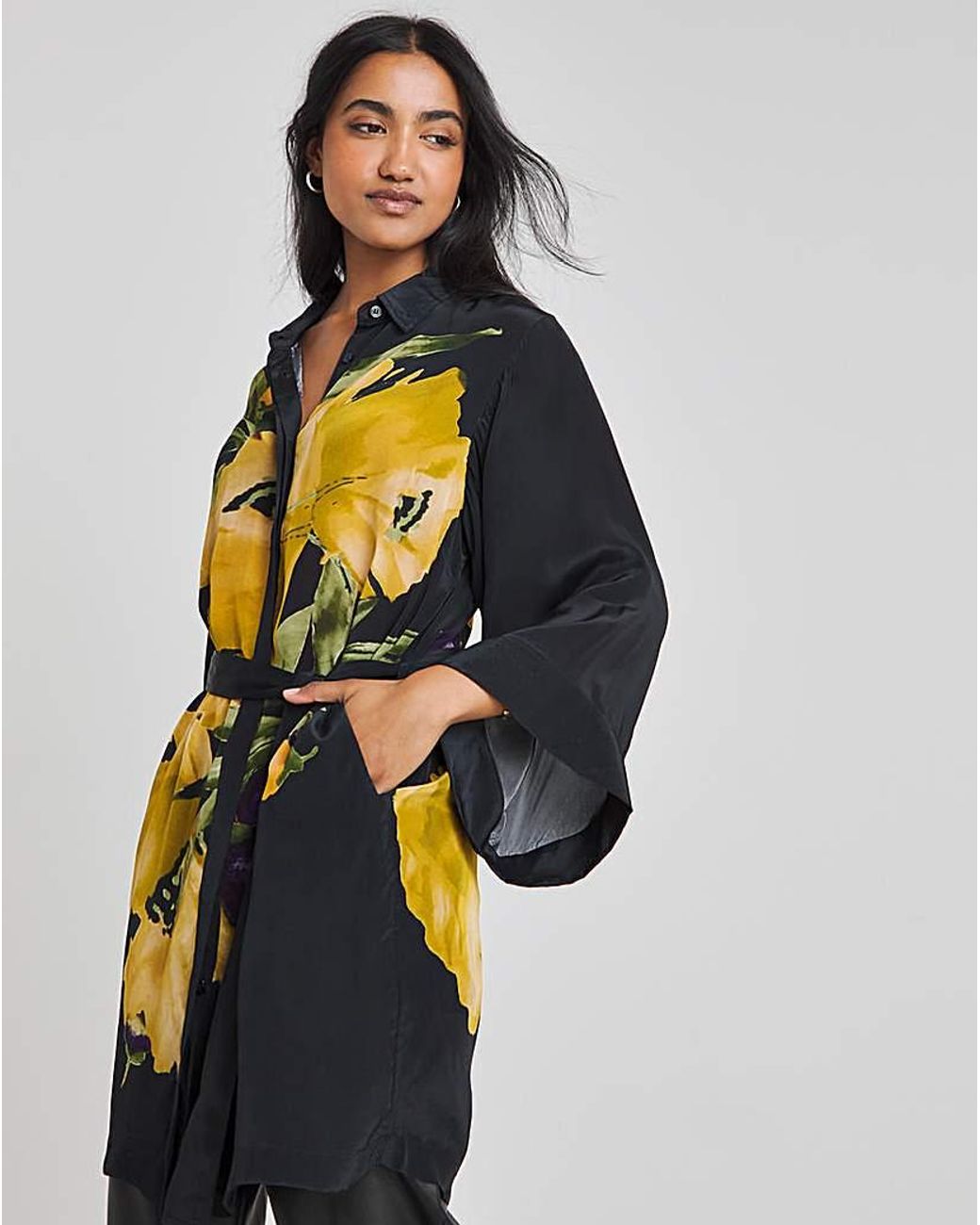 Religion Multicolor Jade Tunic Kimono Sleeve