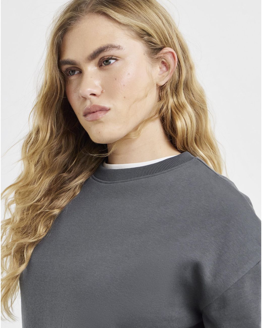 Simply Be Gray Side Split Sweatshirt Tunic