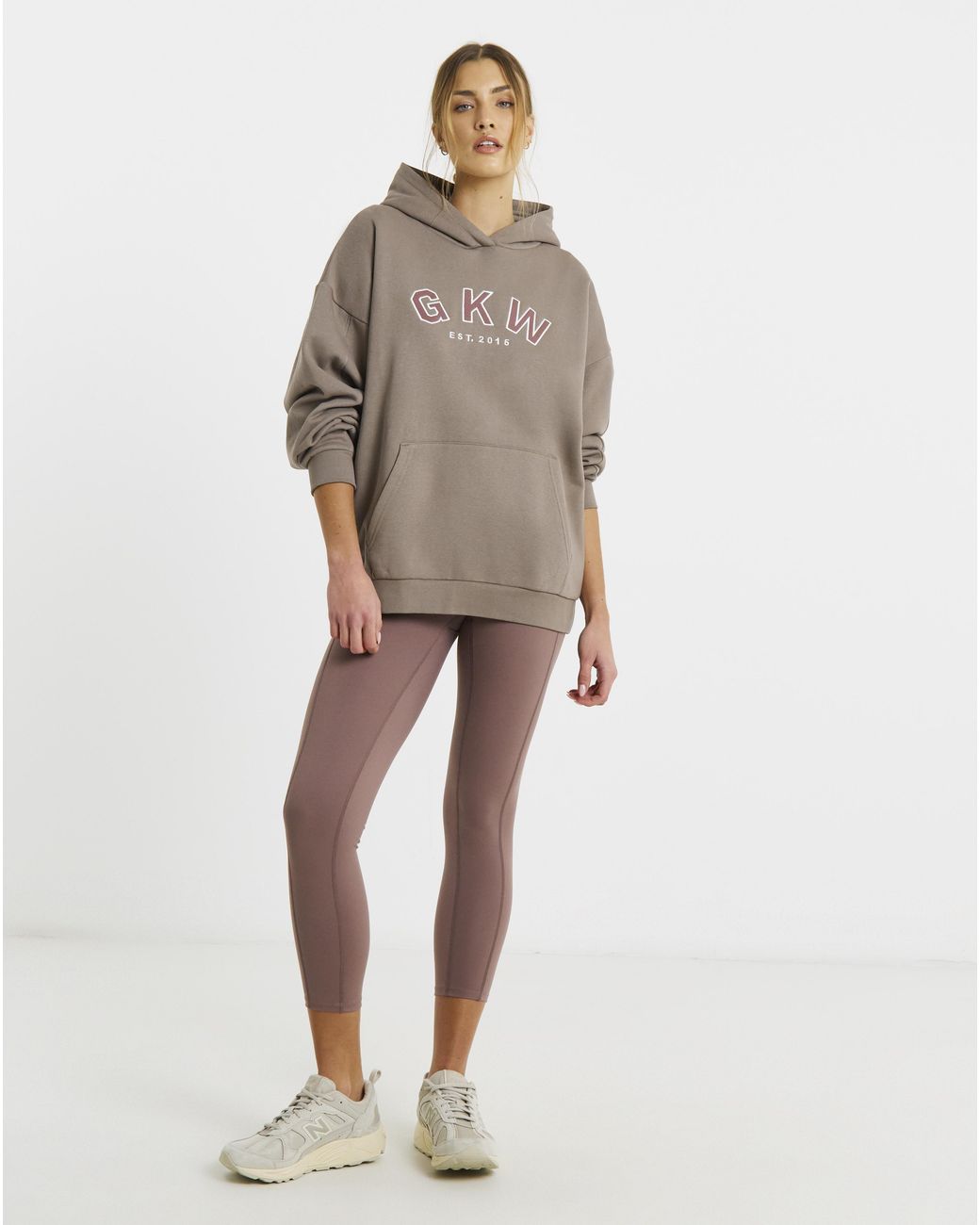 Gym King Brown Oversized Hoodie