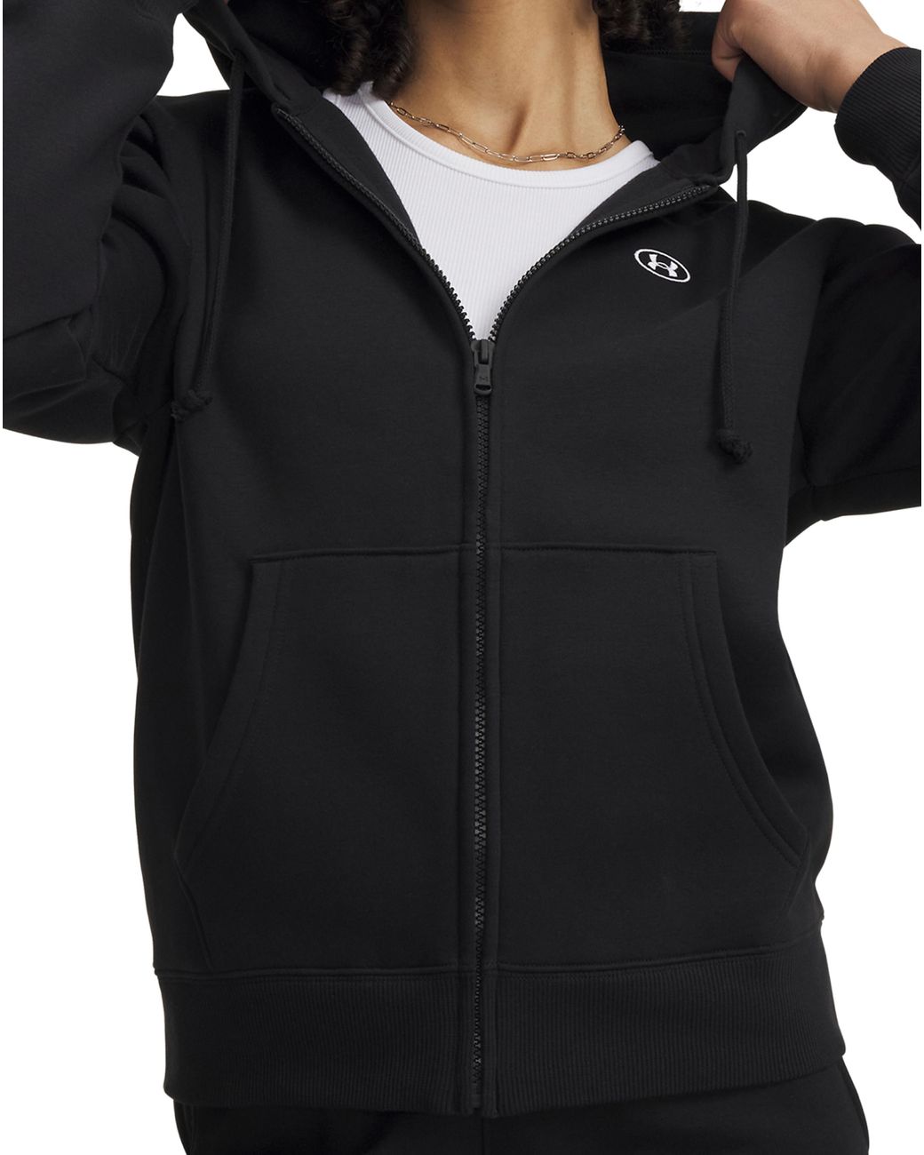Under Armour Black Rival Fleece Full-Zip