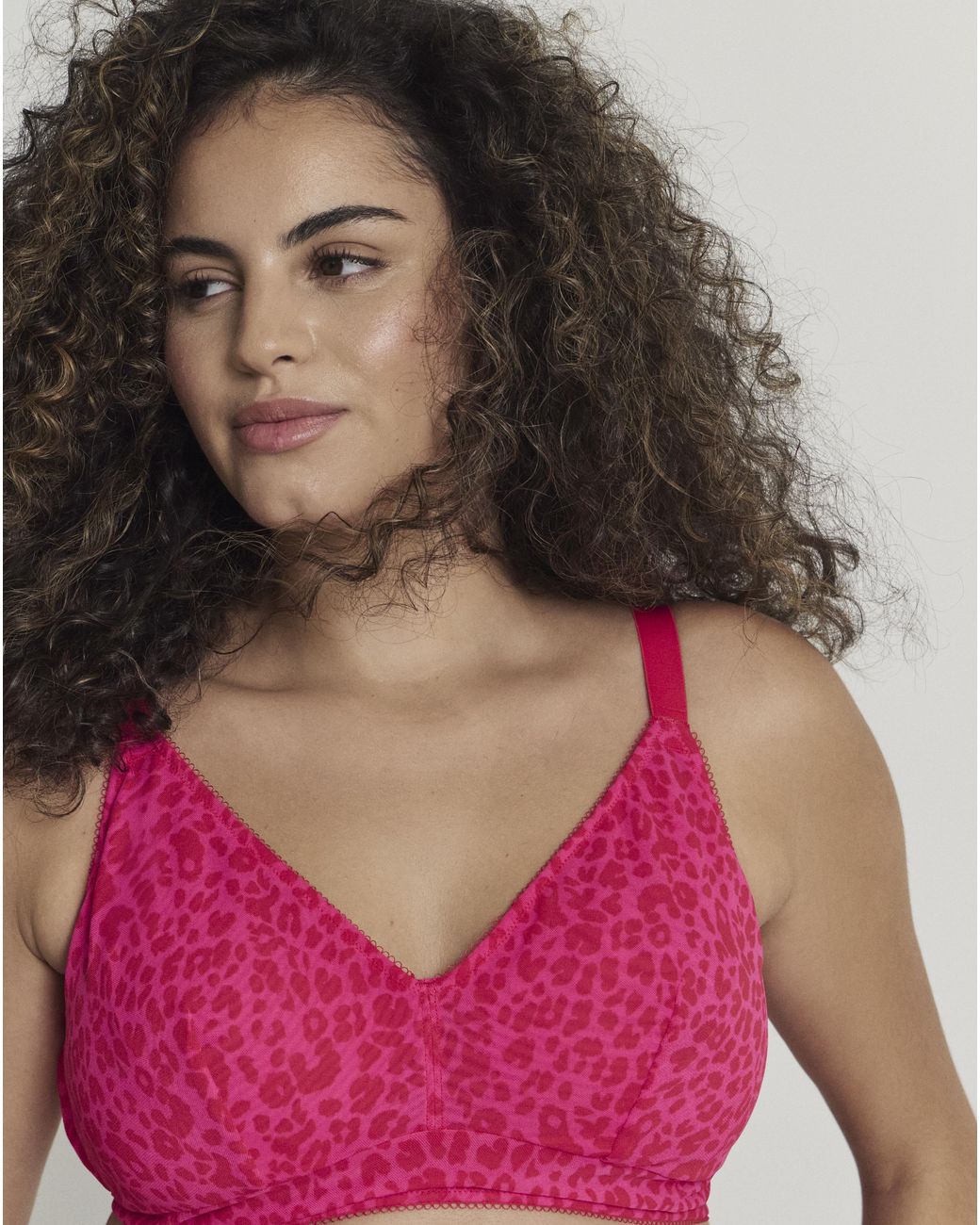 Lemonade Dolls Pink Leopard Mesh Bralette