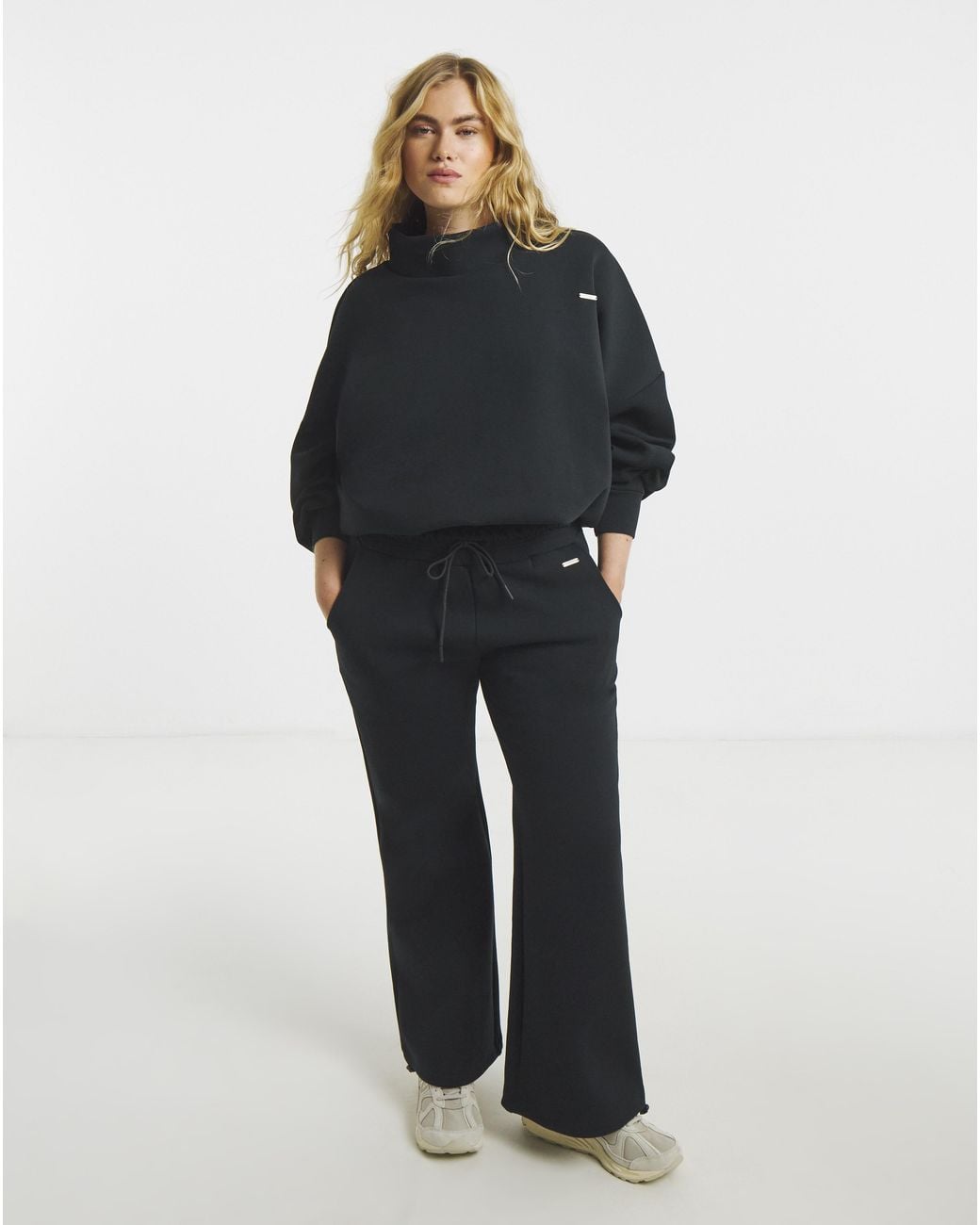 Sculpt Activewear Blue High Neck Jumper