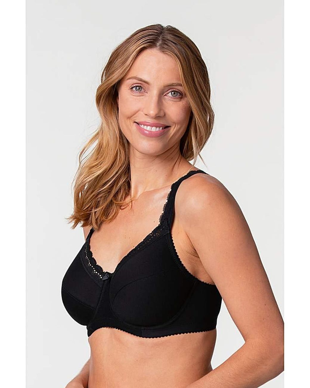 Miss Mary Of Sweden Black Miss Mary Cotton Comfort Bra