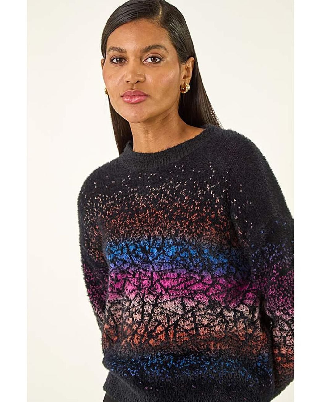 Roman Blue Roman Gradient Knit Jumper