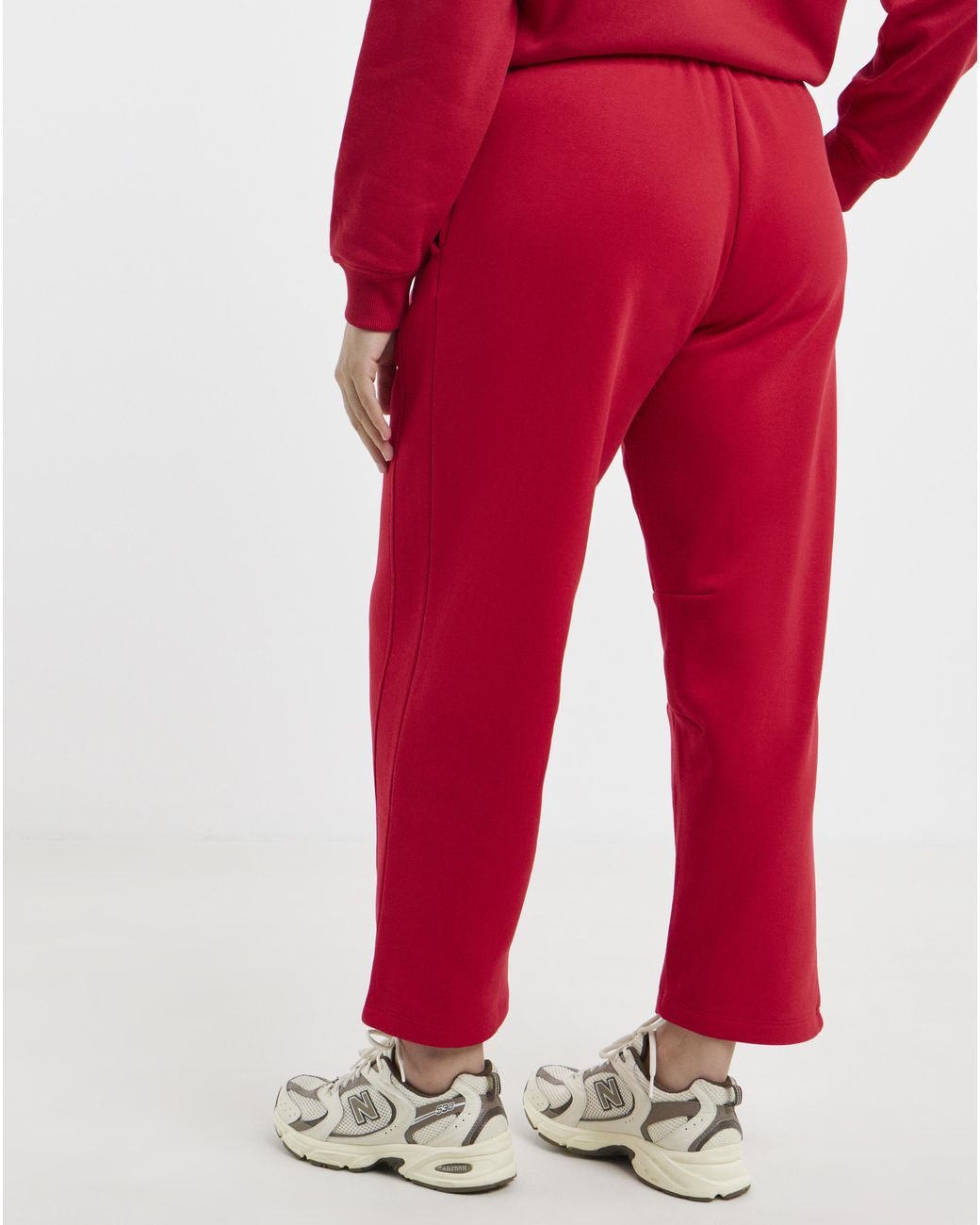 Simply Be Red Barrel Leg Jogger