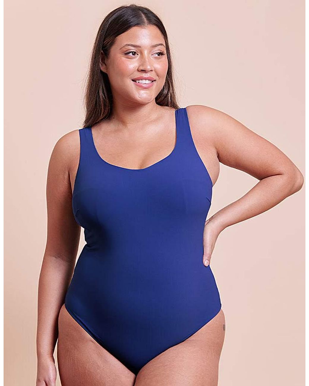 Curvy Kate Blue Deep Dive Non-Wired Swimsuit