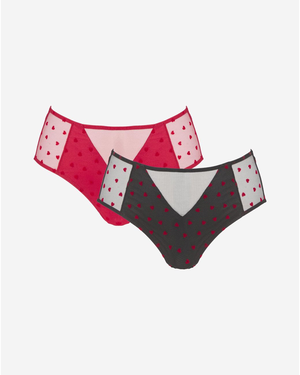 Pretty Secrets Red 2 Pack Hannah Heart Briefs