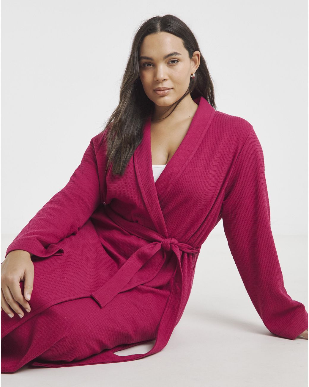 Pretty Secrets Red Waffle Gown