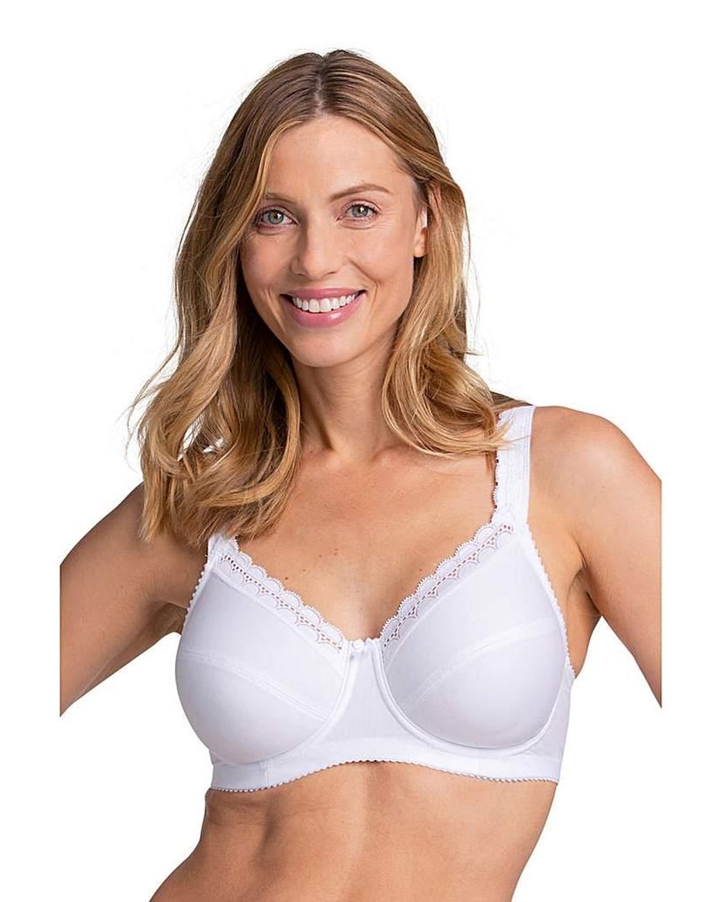 Miss Mary Of Sweden White Miss Mary Cotton Comfort Bra
