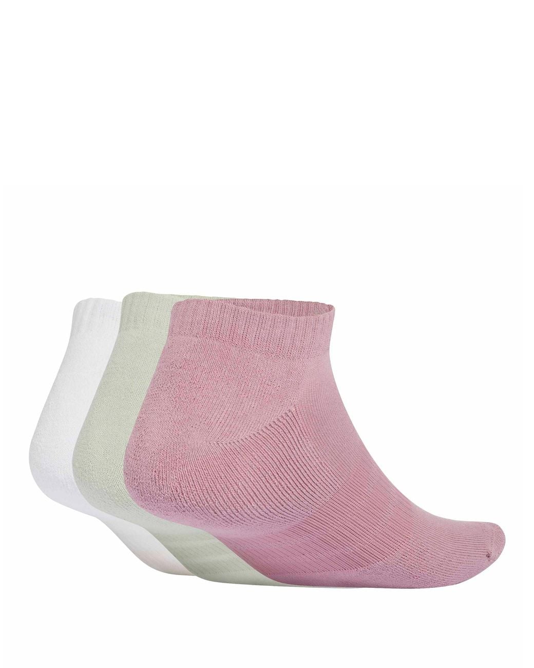 Adidas Pink Essentials 3 Pack Low Socks