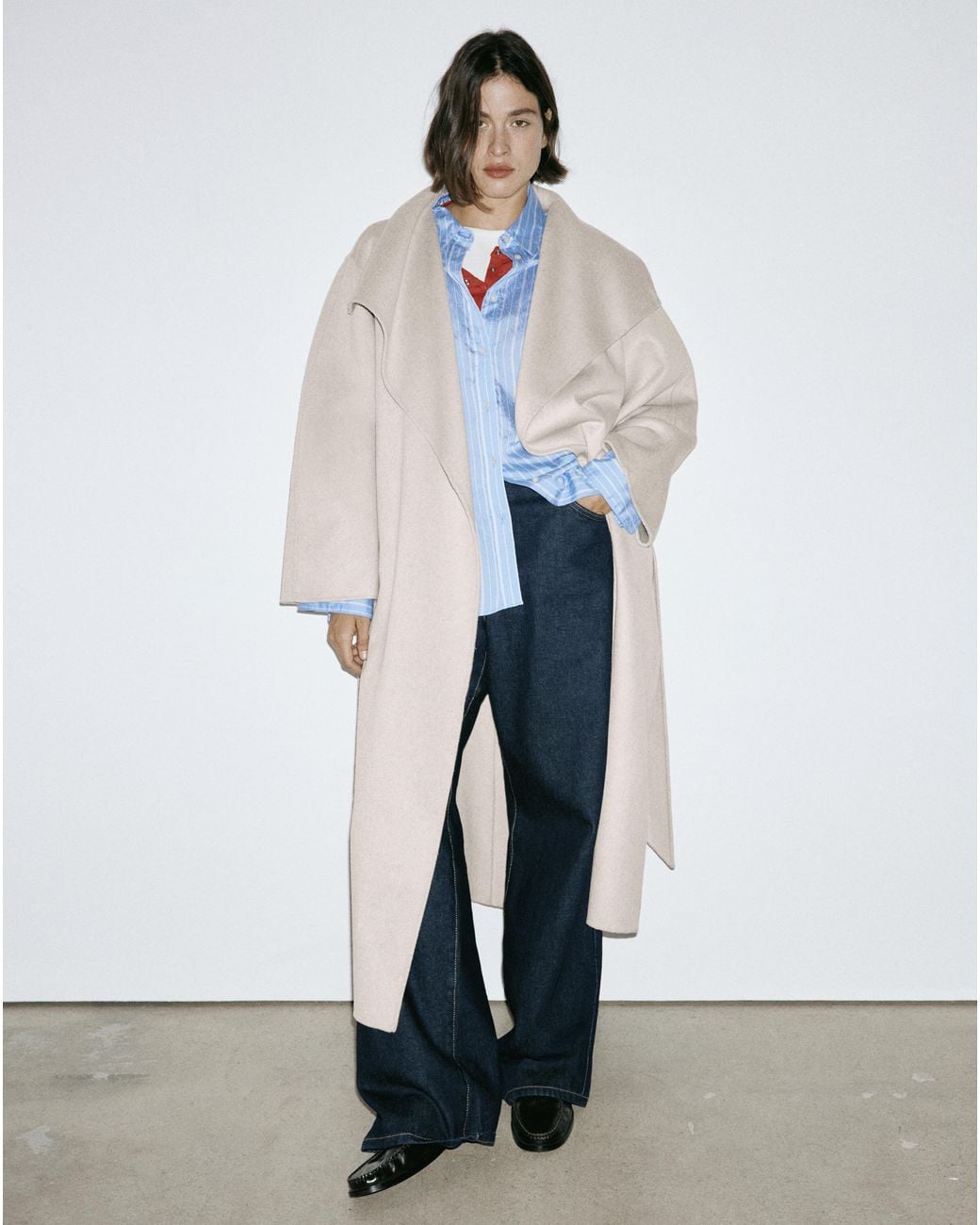 Mango White Coat Batin