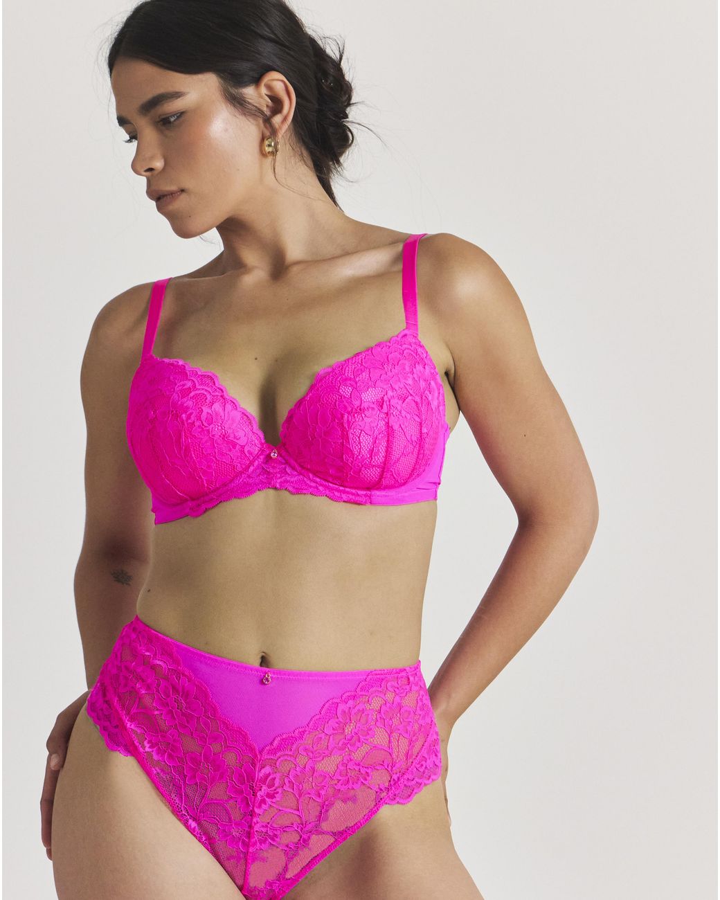 Ann Summers Pink Sexy Lace Deep Brazilian
