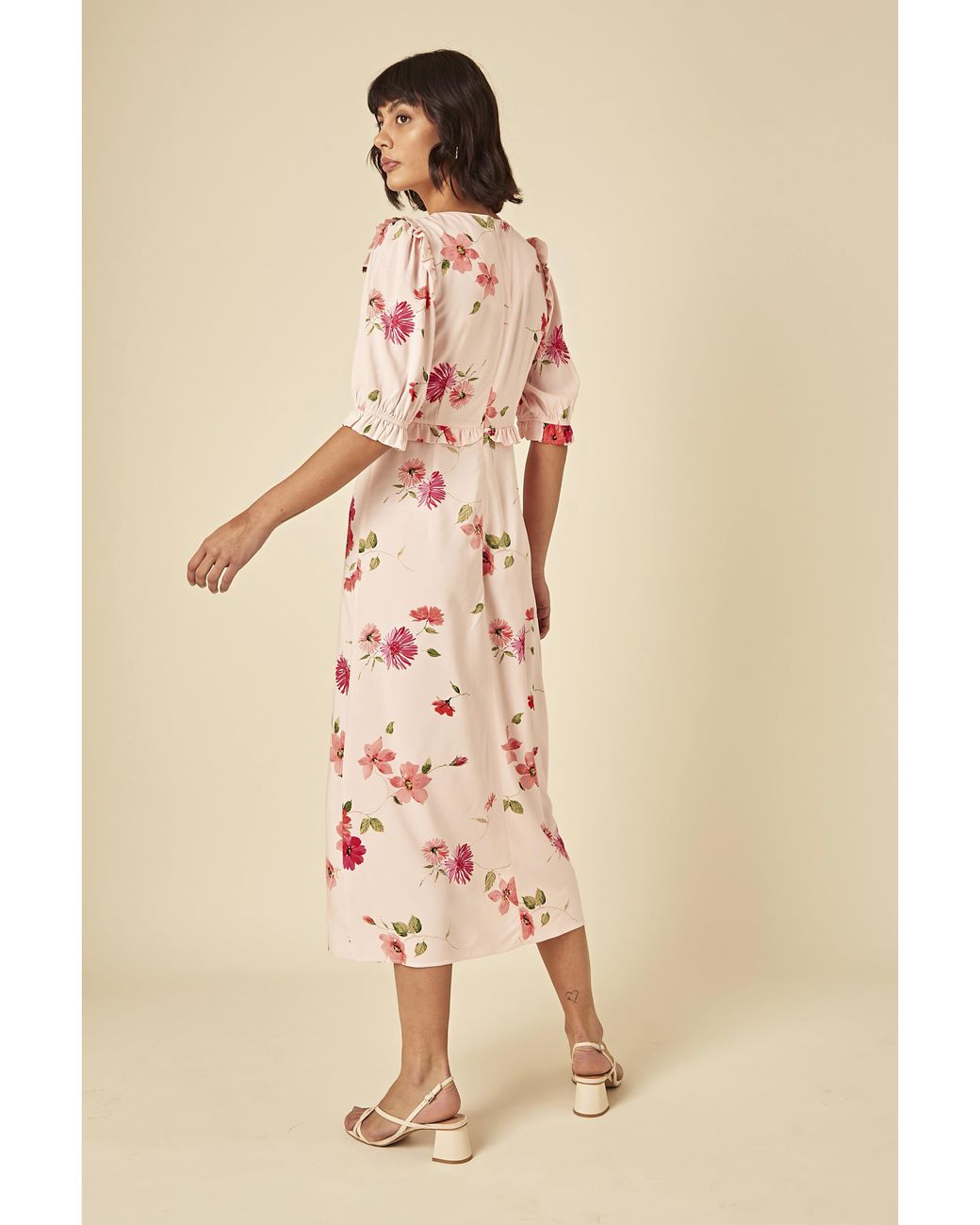 Nobody's Child Natural Felicia Midi Dress