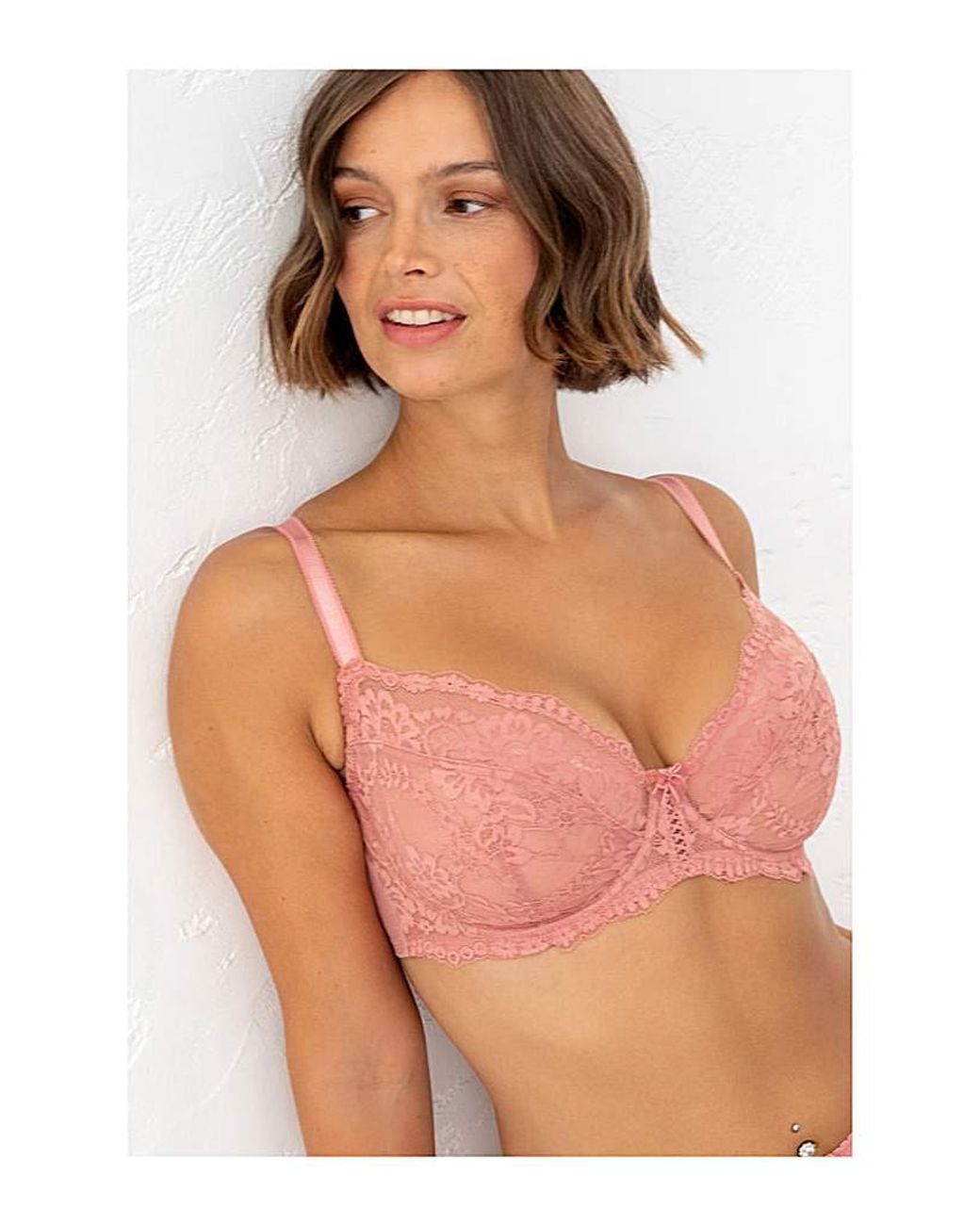 Pour Moi Pink Fleur Non-Padded Underwired Bra