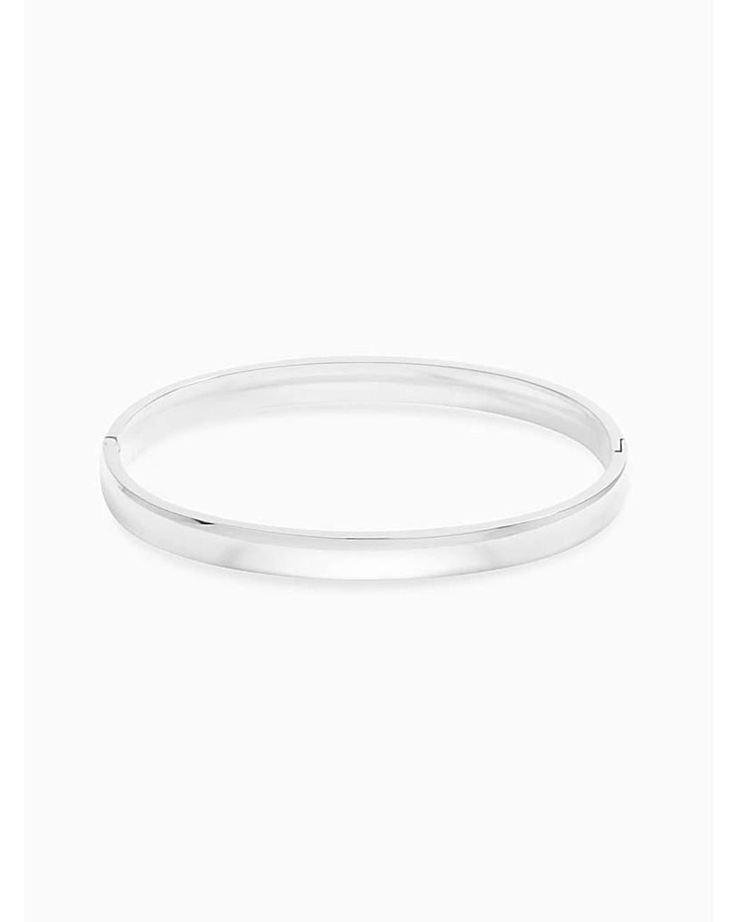 Jon Richard White Platinum Bangle