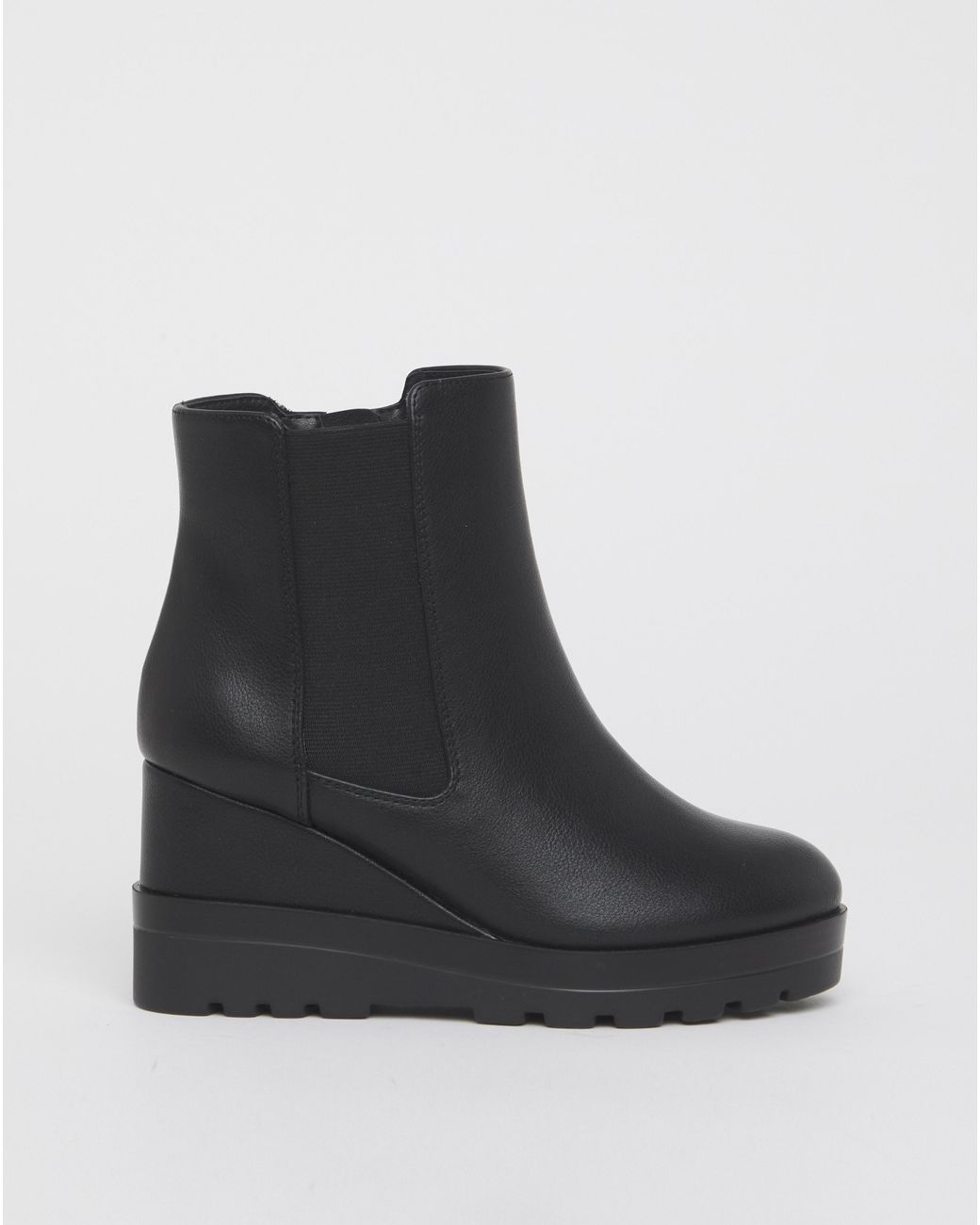 Simply Be Green Wedge Ankle Chelsea Boot Wide