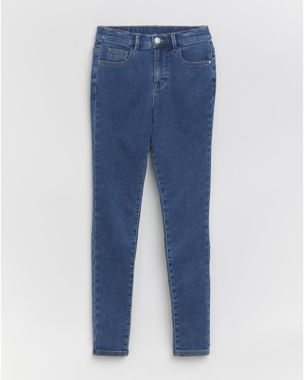 Simply Be Blue Fleece Lined Cosy Skinny Jeans