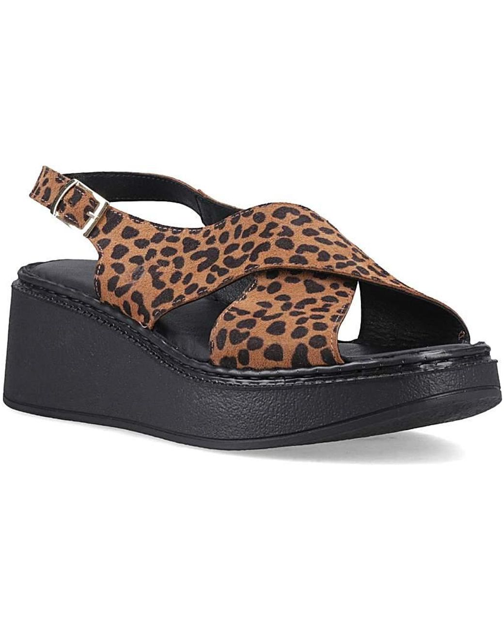 Hush Puppies Brown Bex Wedge Sandal
