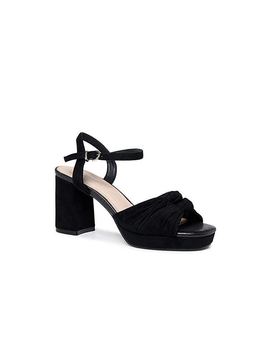 Paradox London White Nola Wide Fit Sandals