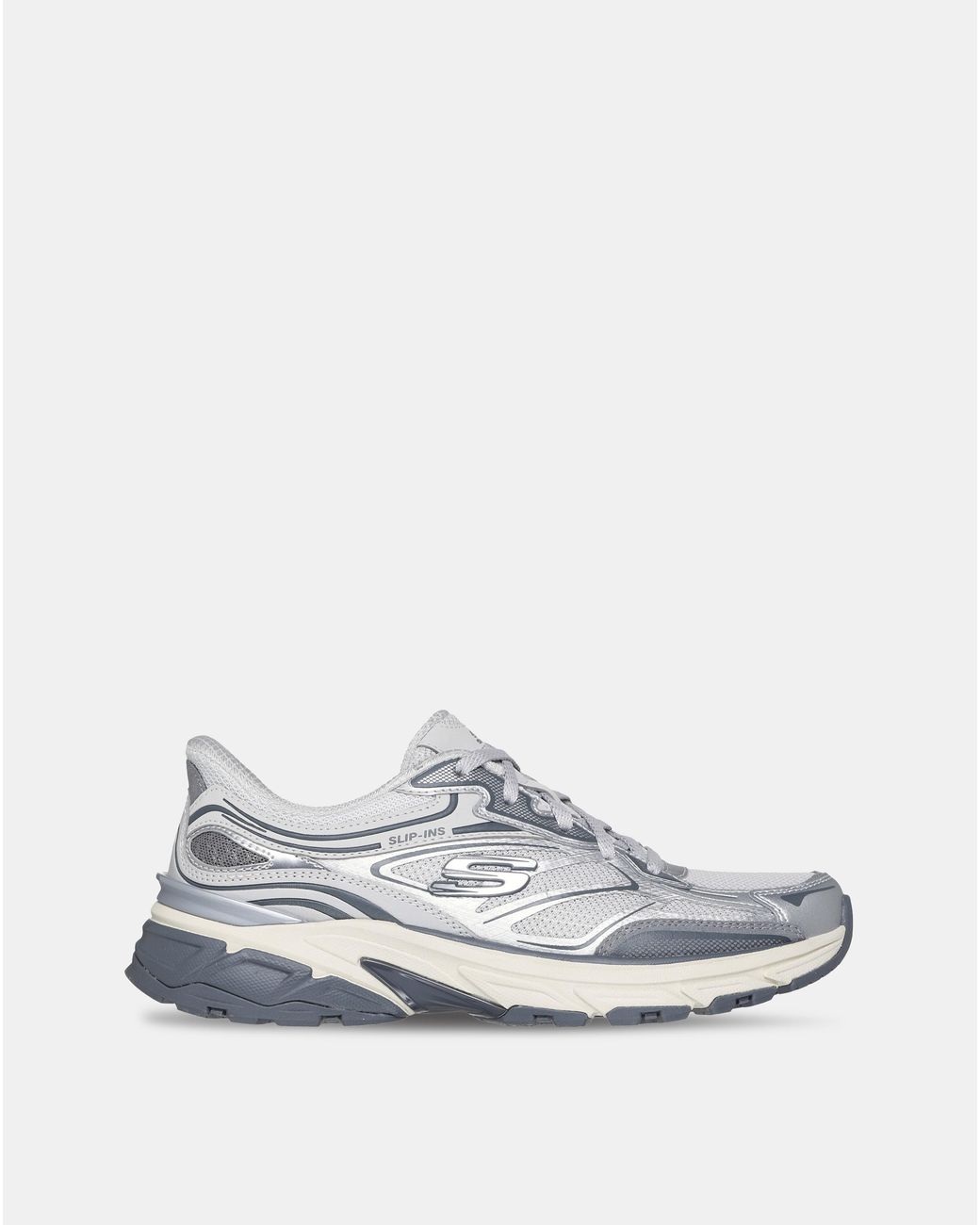 Skechers White Stamina Sport Slip-Ins Trainers