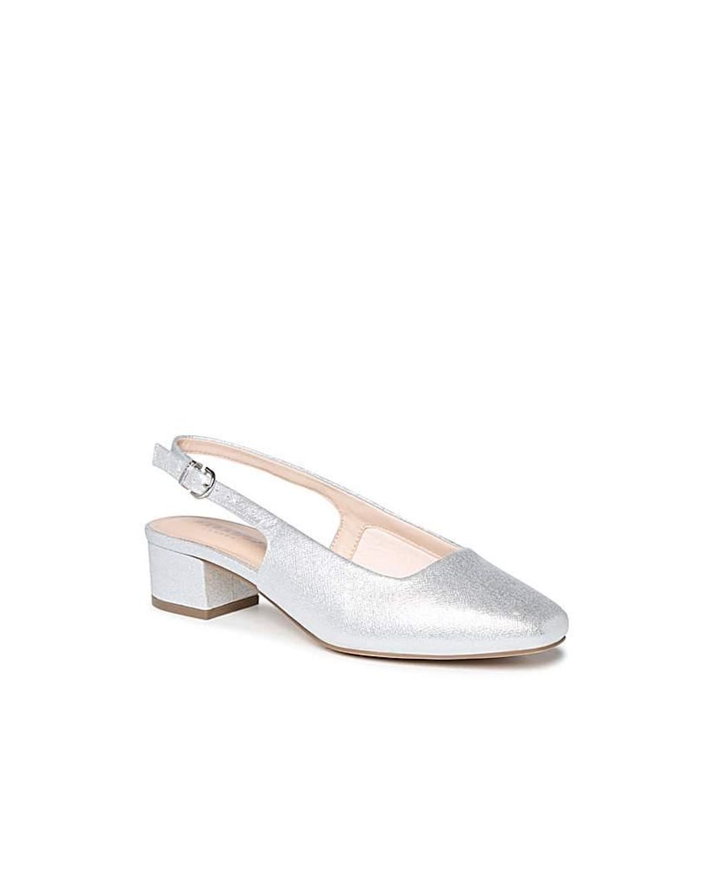 Paradox London White Giulietta Wide Slingbacks