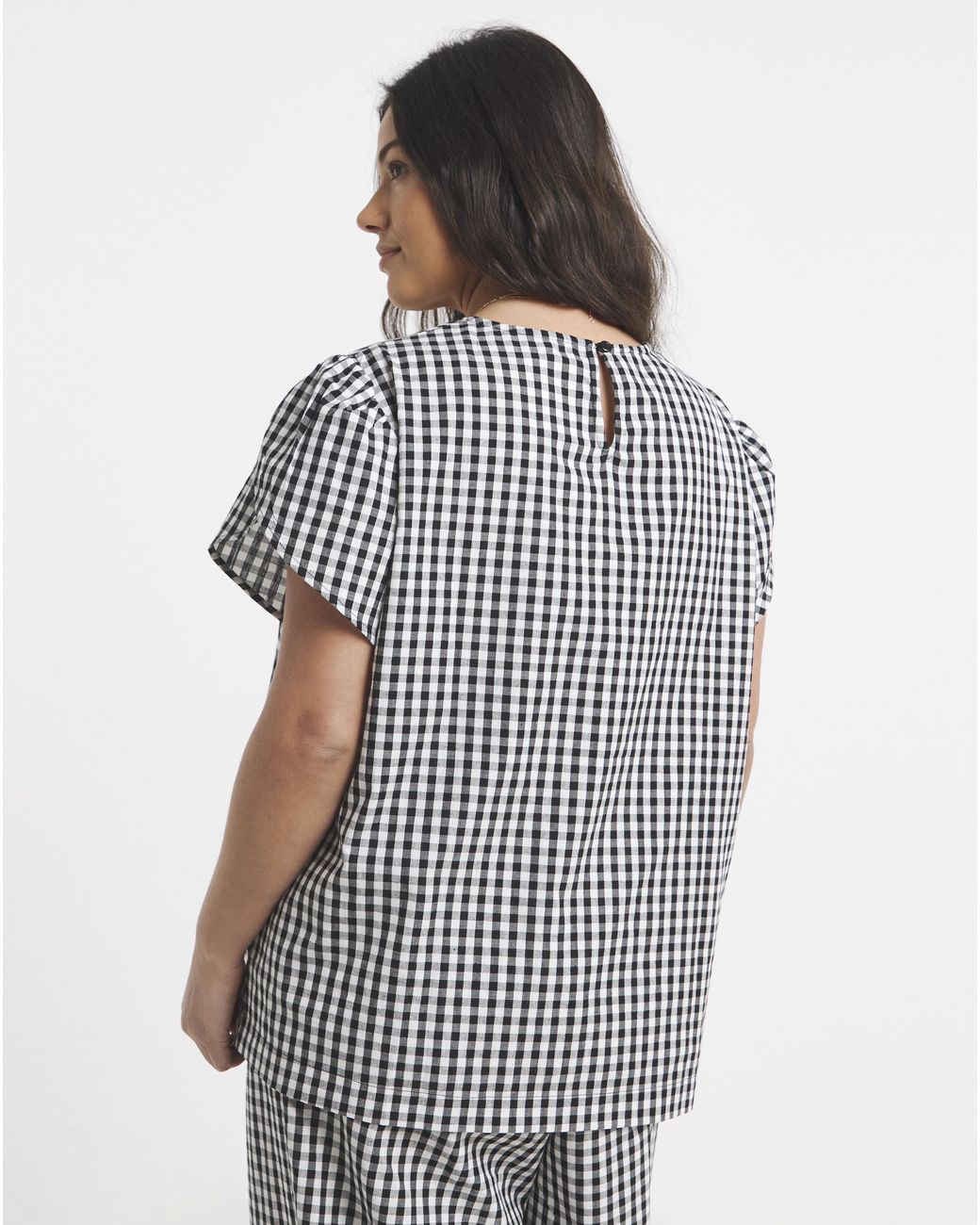 Simply Be Black Petal Sleeve Boxy Top