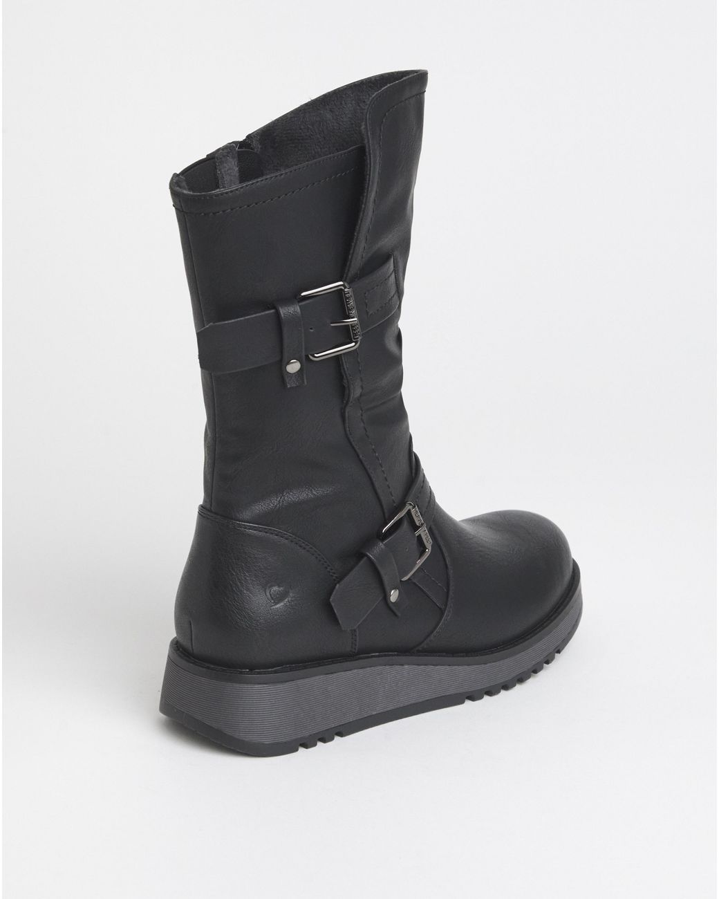 Heavenly Feet Blue Hannah Boots Wide Fit