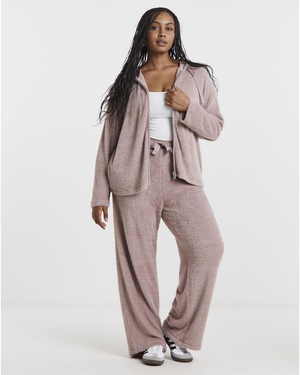 Simply Be Multicolor Fluffy Hooded Zip Through