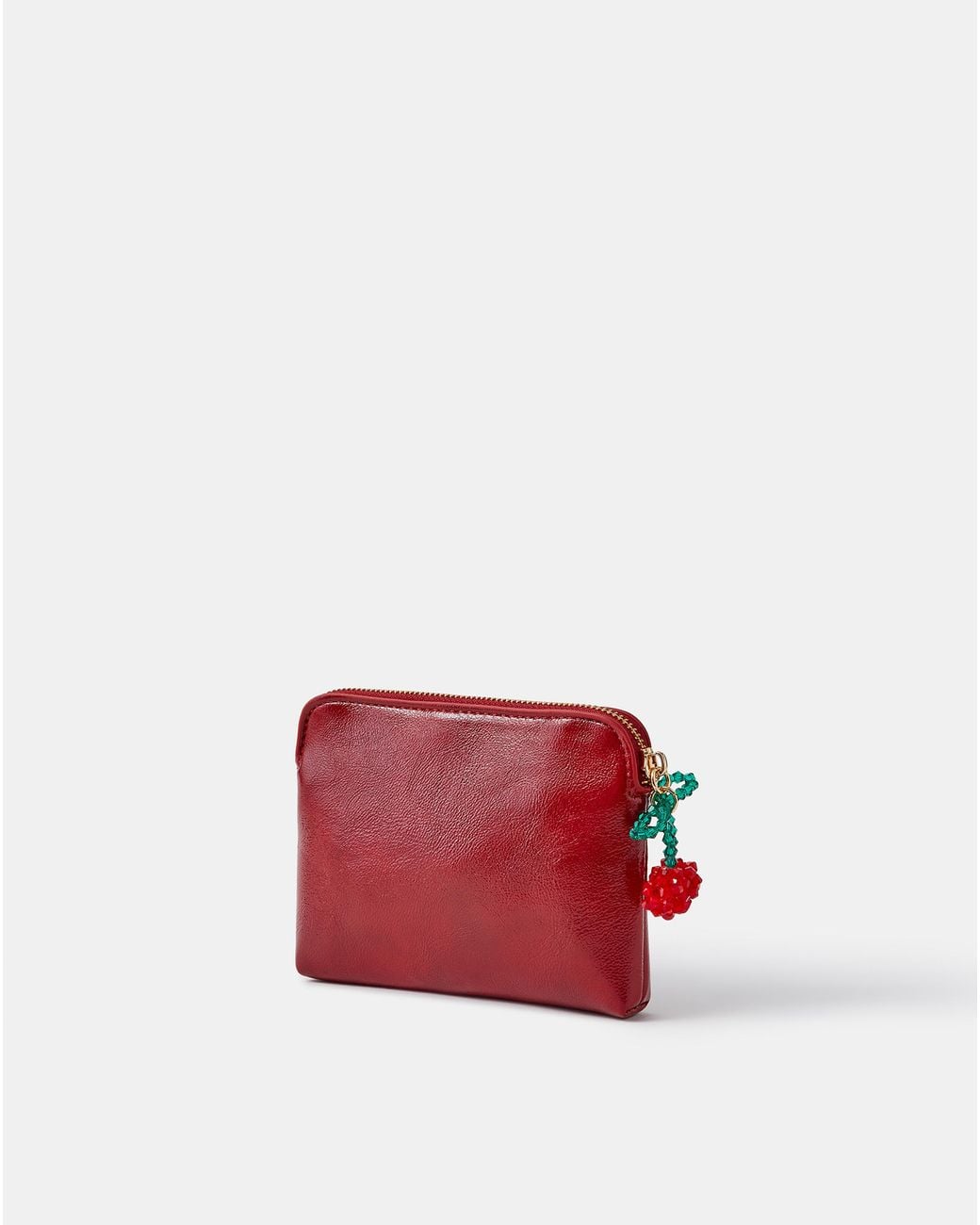 Accessorize Red Cherry Charm Coin Purse