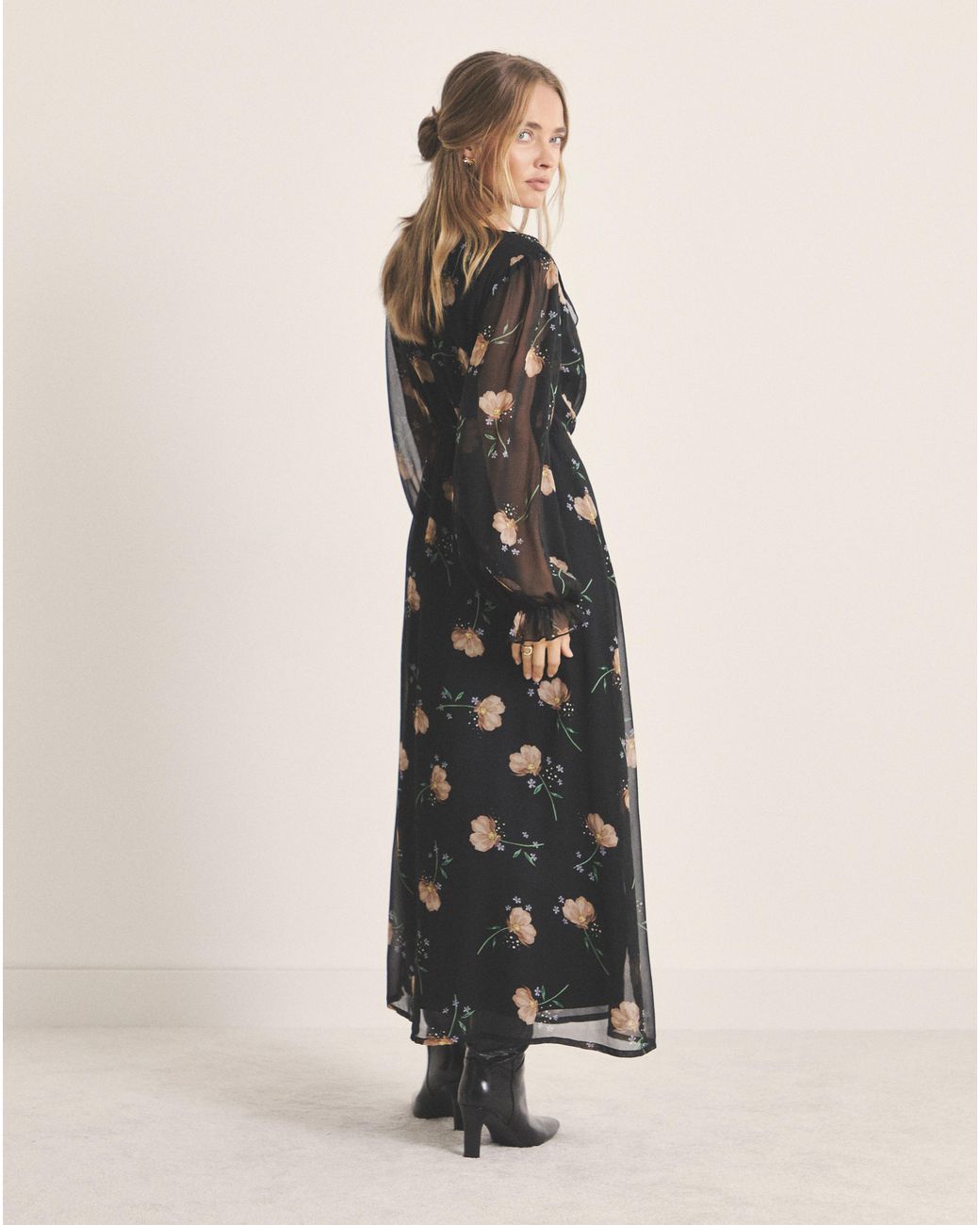 Simply Be Multicolor Floral Print Wrap Midi Dress