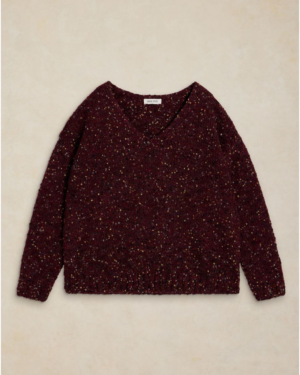 White Stuff Red Text Jumper