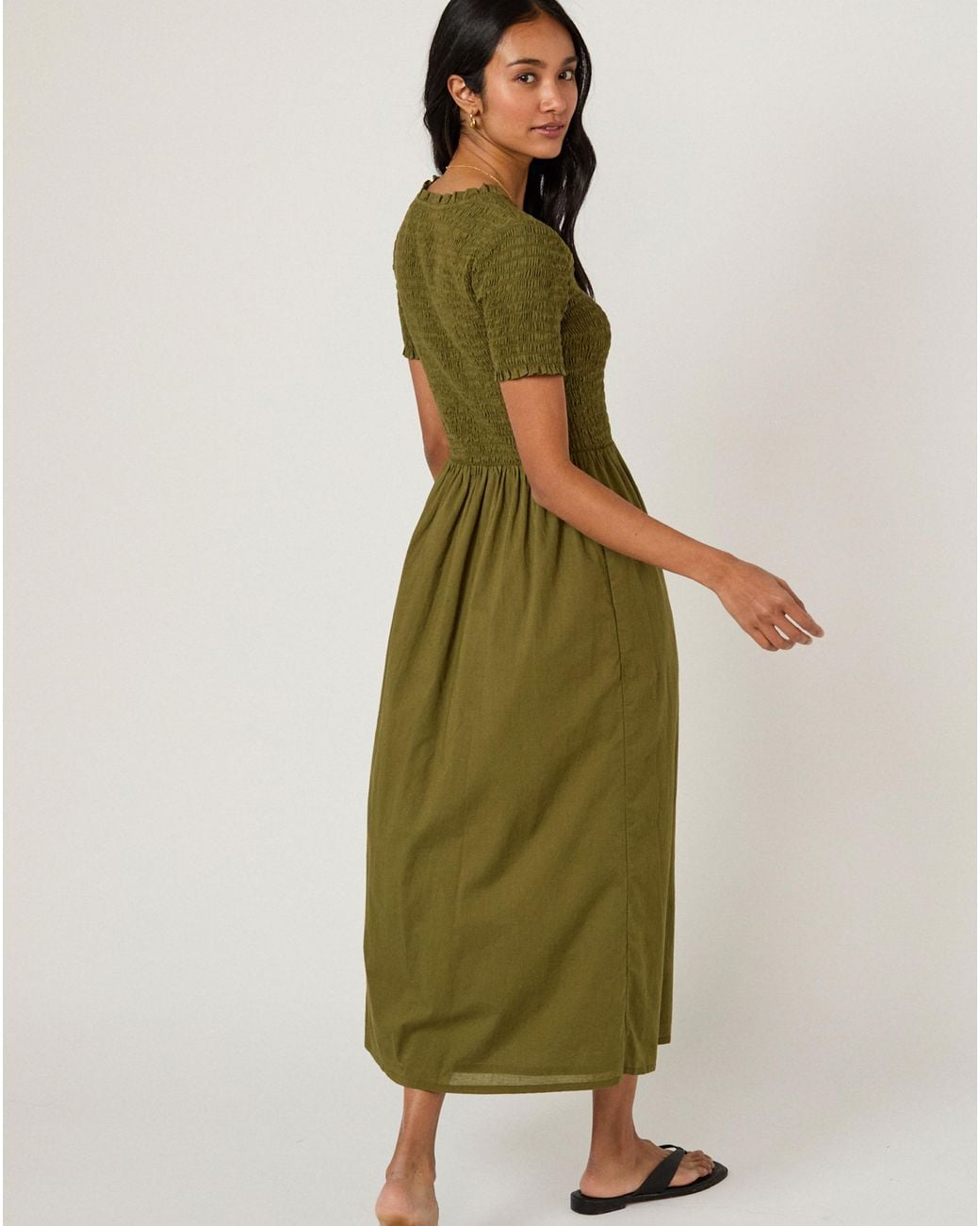 Nobody's Child Green Nc Zita Midi Dress