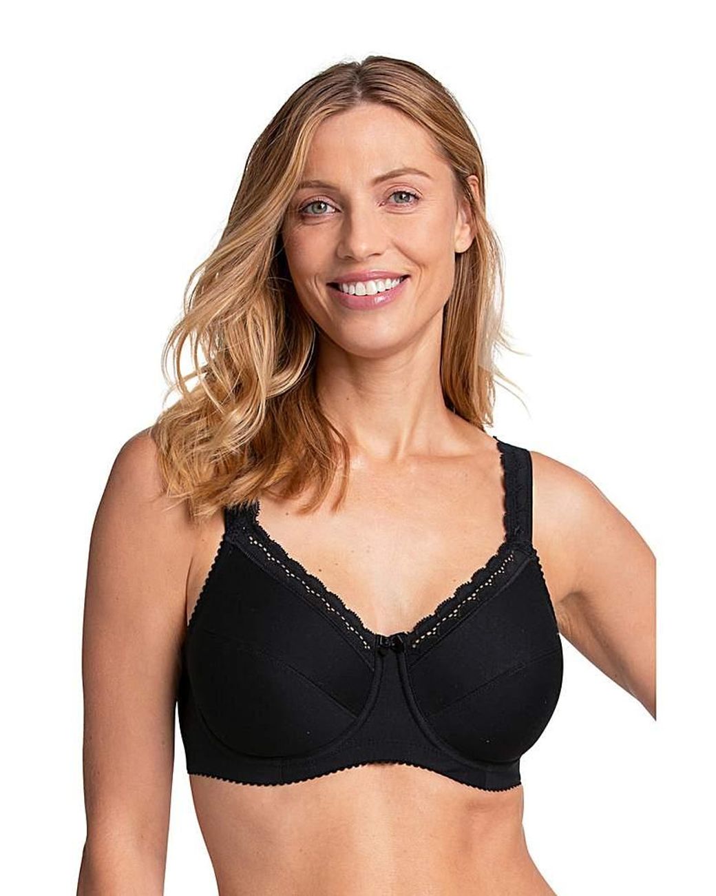 Miss Mary Of Sweden Black Miss Mary Cotton Comfort Bra