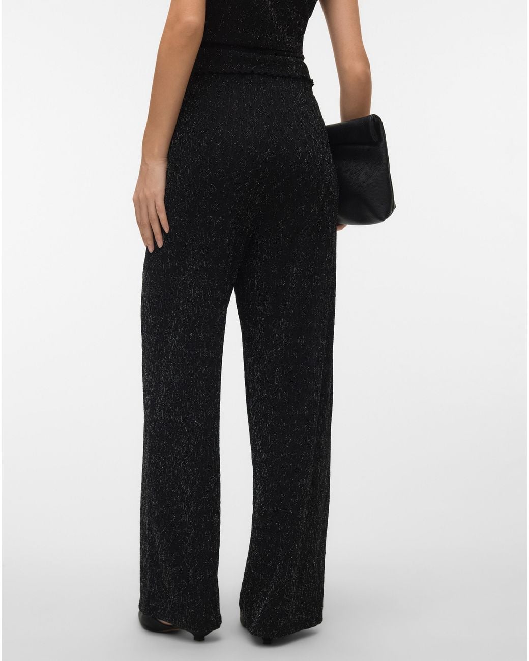 Vero Moda Black Kali High Straight Trouser