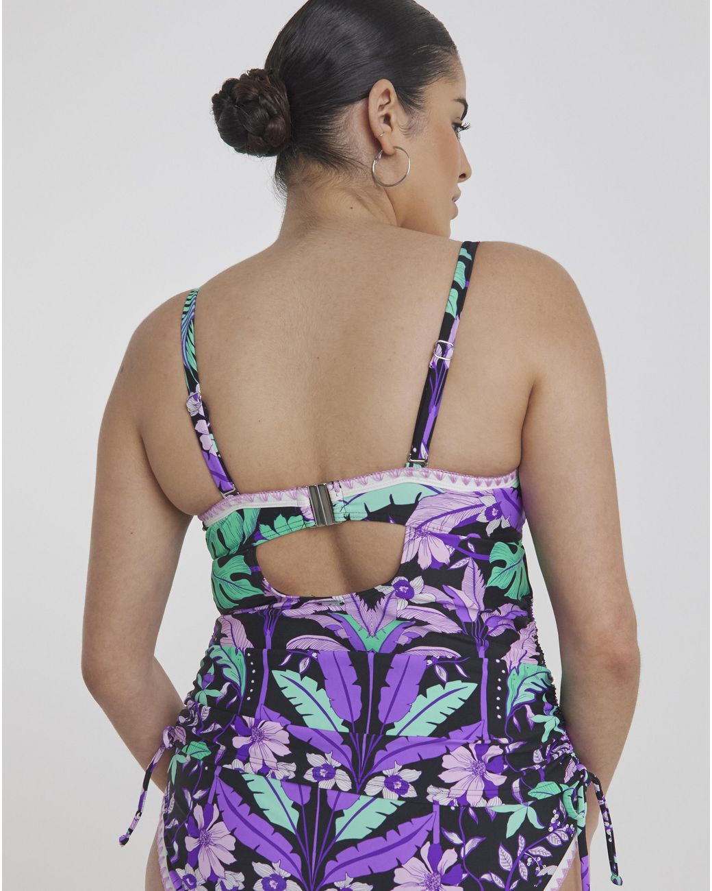 Figleaves Blue Frida Bandeau Tankini Top