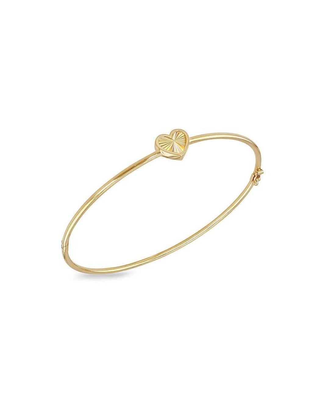 iJewel Metallic 9Ct Heart Bangle