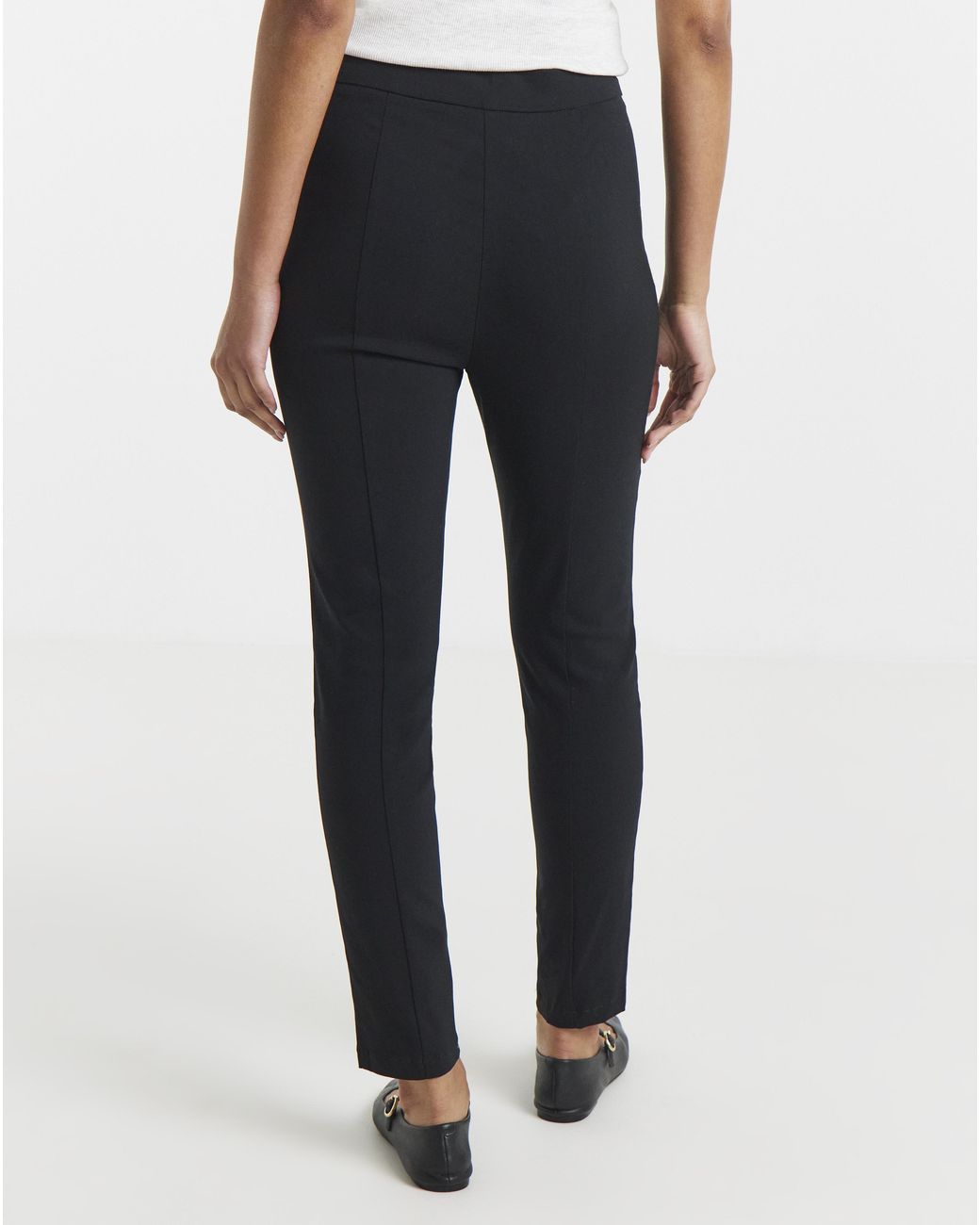 Simply Be Black Bengaline Pull On Trouser