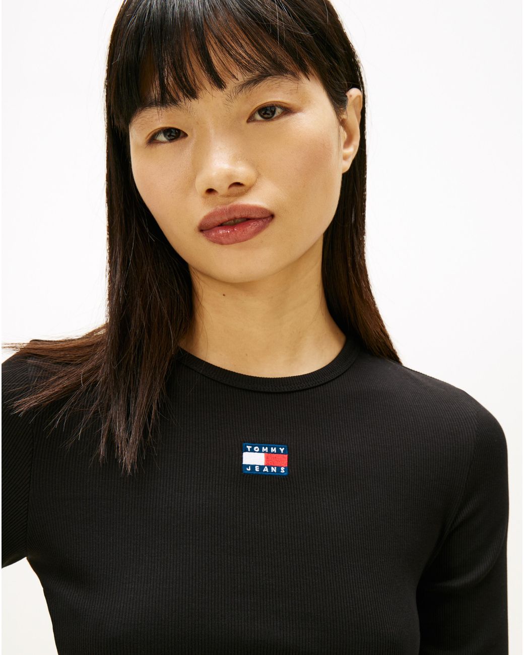 Tommy Hilfiger Black Slim Badge Tee