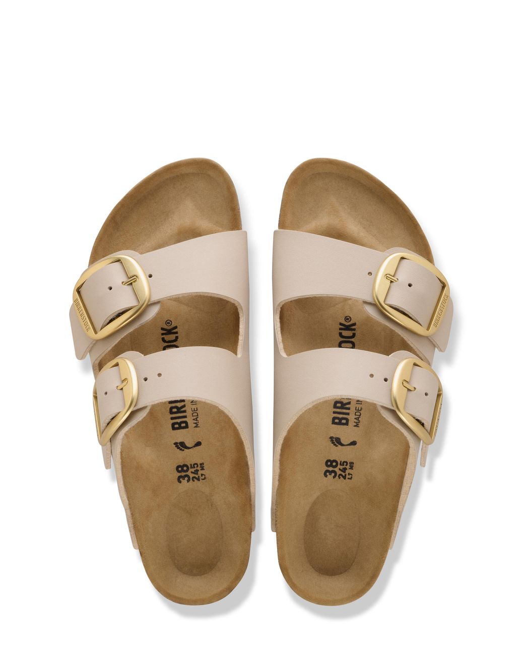 Birkenstock Natural Arizona Big Buckle Birko-Flor