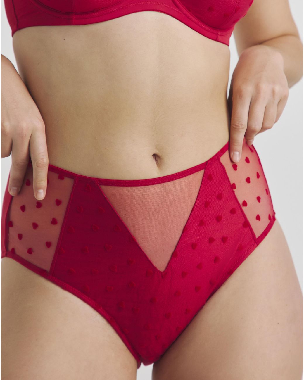 Pretty Secrets Red 2 Pack Hannah Heart Briefs