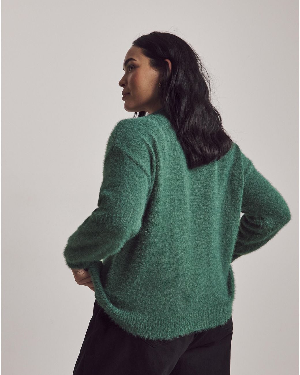 Julipa Green Christmas Bauble Fluffy Jumper