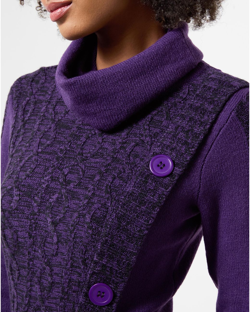 Joe Browns Purple Curiously Cowl Jumper