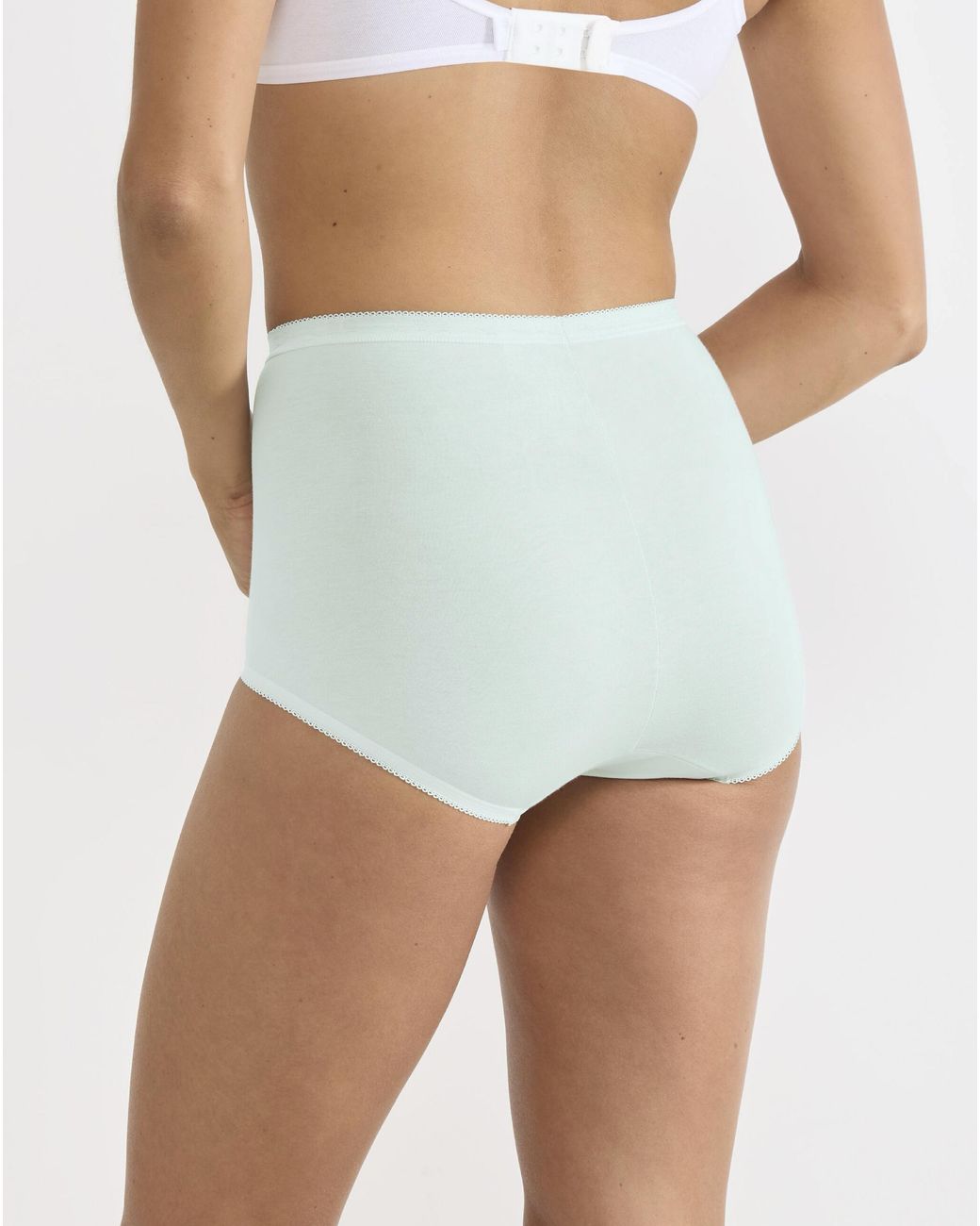 Sloggi Blue 6Pk Basic Maxi Briefs Mint Multi