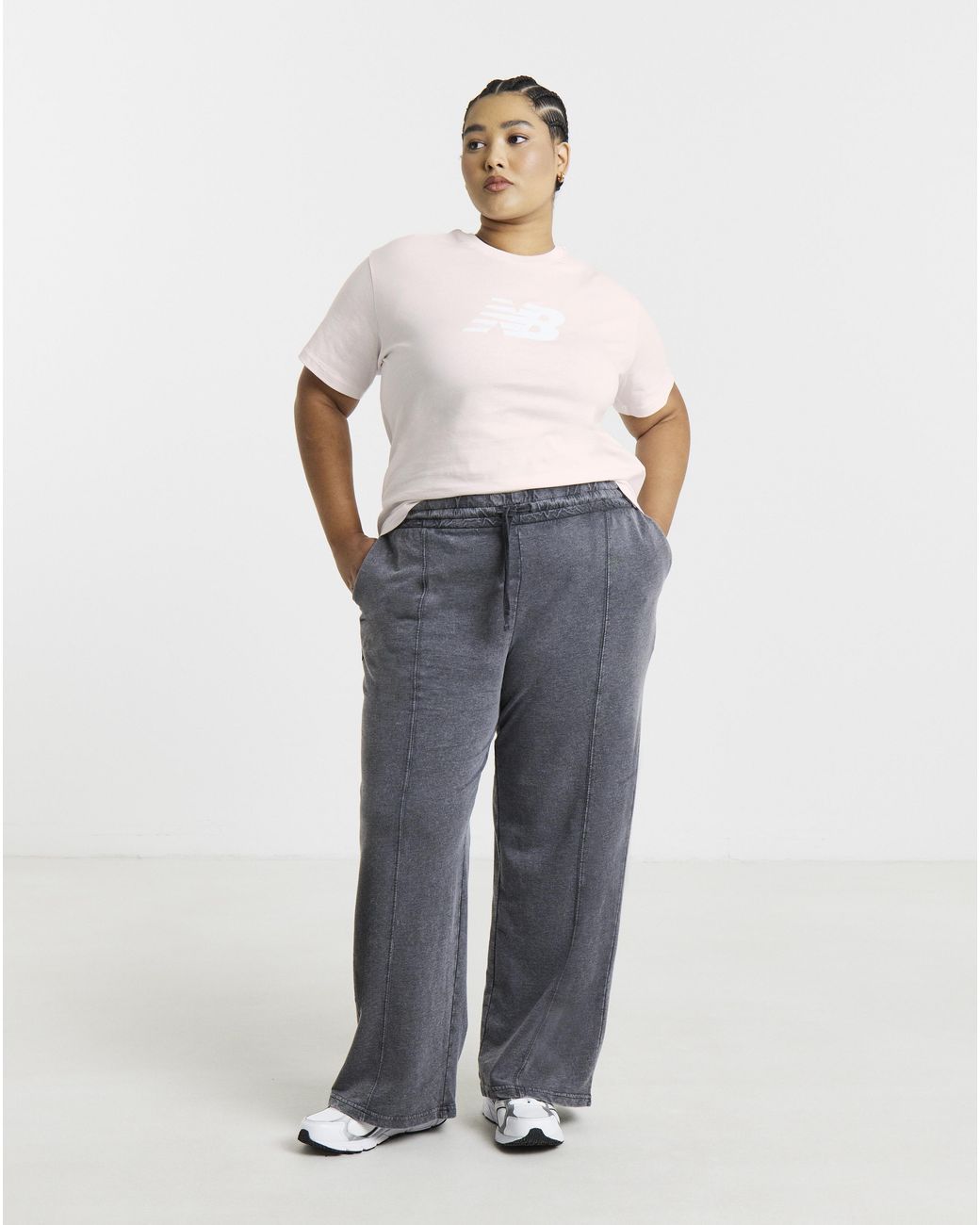 New Balance White Relaxed Logo T-Shirt