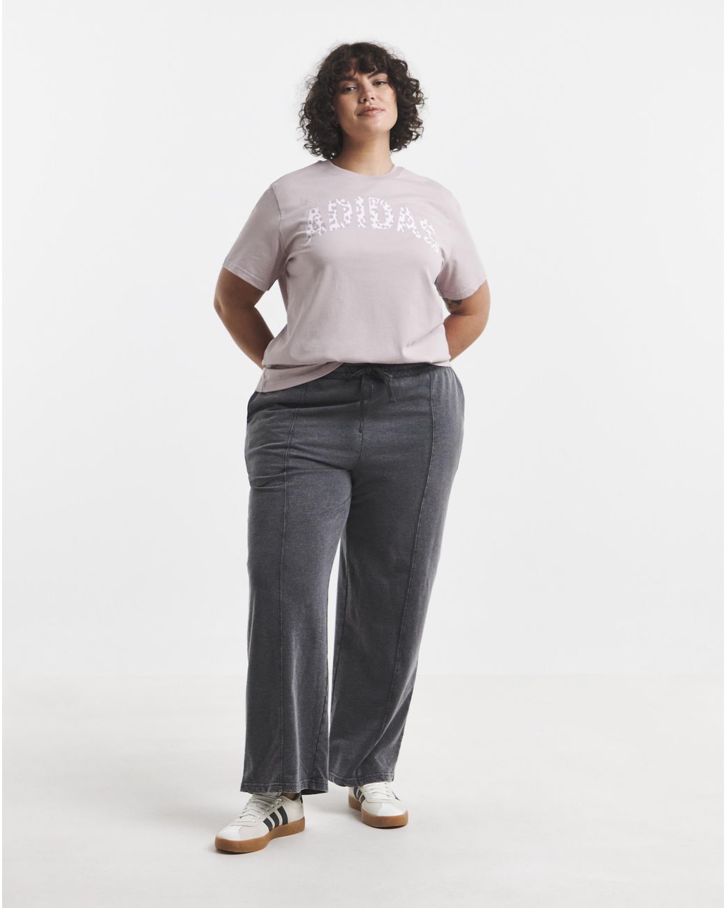 Adidas Pink Animal Loose Graphic T-Shirt