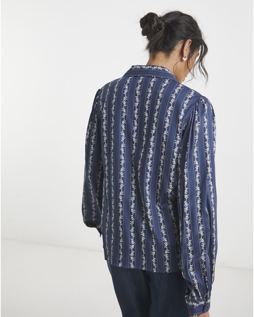 Simply Be Blue Spun Viscose Shirt